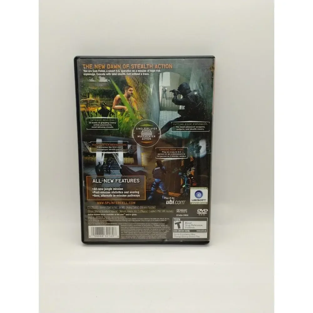 TOM CLANCY'S SPLINTER CELL PANDORA TOMORROW GREATEST HITS - PS2 - W/MANUAL - CIB